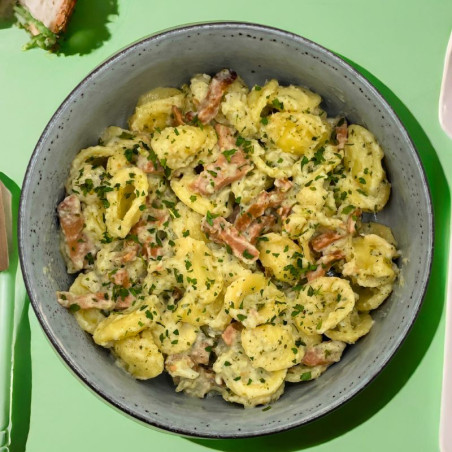 Orecchiette, crème de choux fleur, gorgonzola